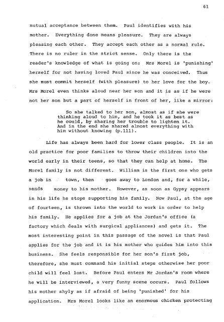 RELATIONS OF DOMINANCE AND EQUALITY IN D. H. LAWRENCE