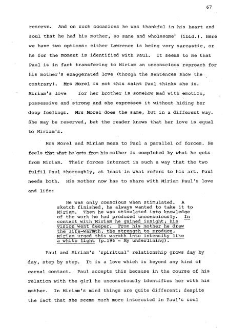 RELATIONS OF DOMINANCE AND EQUALITY IN D. H. LAWRENCE