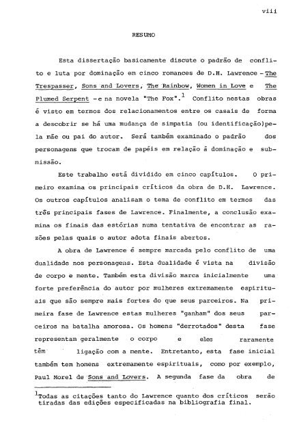 RELATIONS OF DOMINANCE AND EQUALITY IN D. H. LAWRENCE