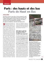 Paris : des hauts et des bas Paris de Haut en Bas - Annales des Mines