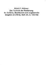 Die Technik der Radierung 1913 - Antiquariat Dr. Wolfgang Rieger