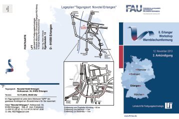 8. Erlanger Workshop Warmblechumformung - Friedrich-Alexander ...