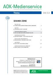 ams-Thema 04/13 - AOK-Bundesverband