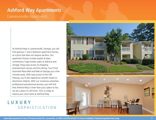 Ashford Way Apartments Printable Brochure - Lawrenceville ...