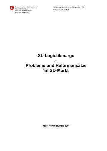 SL-Logistikmarge - Preisüberwachung