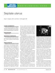 Septate uterus - Applied Radiology Online