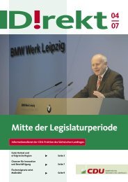 Mitte der Legislaturperiode