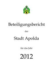 Beteiligungsbericht 2012 - Apolda