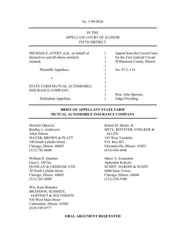 No. 5-99-0830 IN THE APPELLATE COURT OF ... - Appellate.net