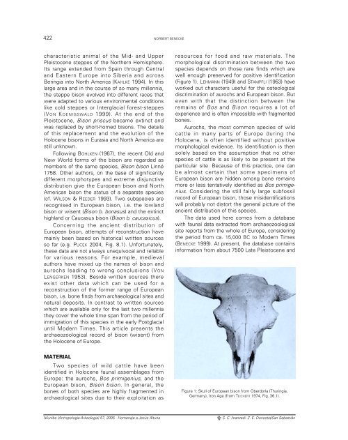 The Holocene distribution of European bison – the ... - Aranzadi