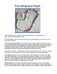 Pro-Life Rosary Prayer (PDF file)