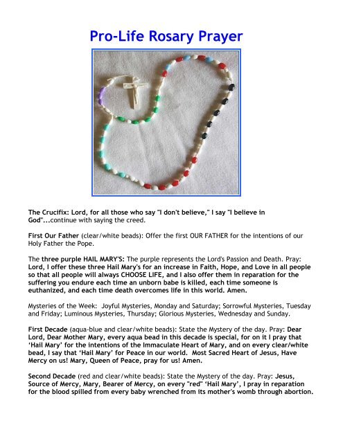 thursday rosary mysteries