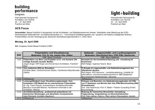 ACS Focus - Architektur-Vermessung