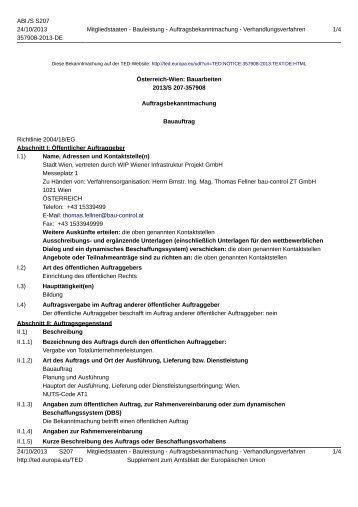 EU-Bekanntmachung (pdf, 120KB) - architekturwettbewerb