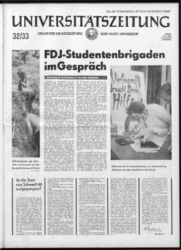 FDJ·Studentenbri aden imGespräch - Universität Leipzig