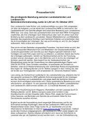 Pressemitteilung Behördeninformationstag Justiz ... - Archive in NRW