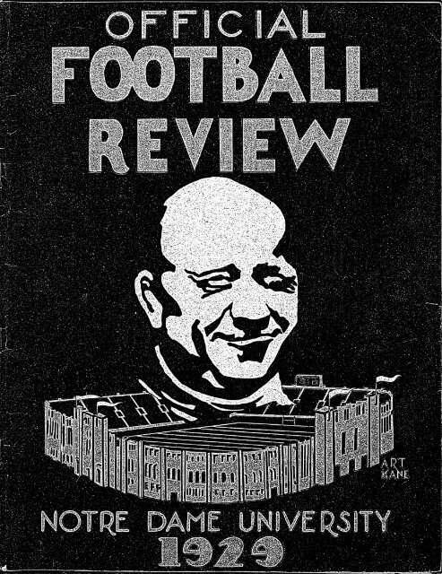 Notre Dame Football Review - 1929 - Archives - University of Notre ...