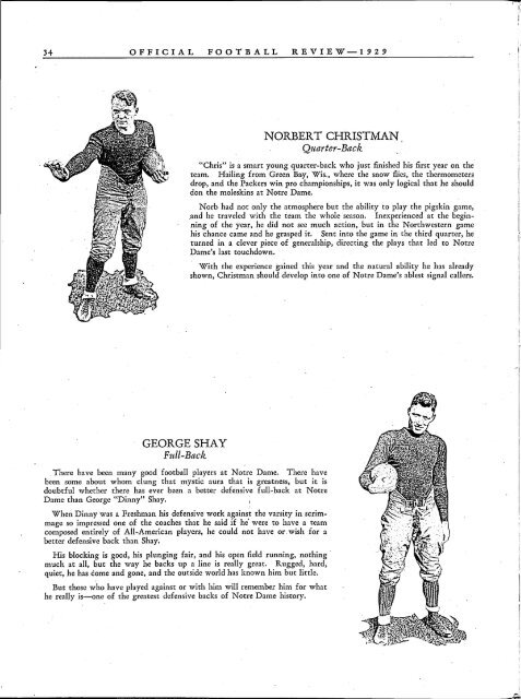 Notre Dame Football Review - 1929 - Archives - University of Notre ...