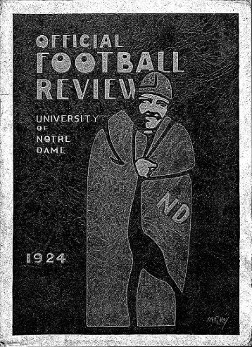 Notre Dame Football Review - 1924 - Archives - University of Notre ...