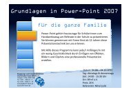 Grundlagen in Powerpoint 2007 - Begegnungs- und ...