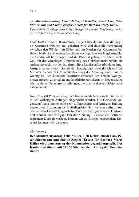 Protokoll des Zürcher Kantonsrates vom 2. April 2001