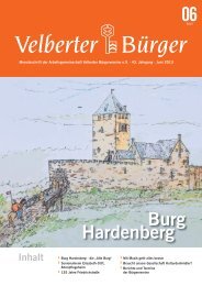 Juni 2013 - ARGE Velberter Bürgervereine