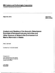 Analysis and Ranking of the Acoustic Disturbance Potential of ...