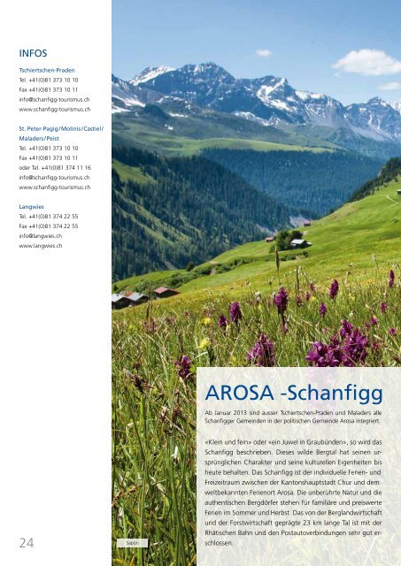 Sommersaison - Arosa