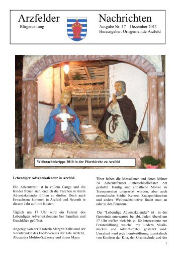 Dorfzeitung Nr. 17 2011 Dezember - Arzfeld