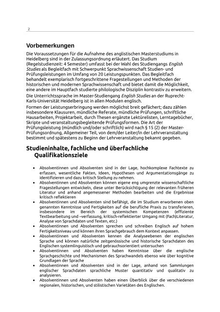 MA Begleitfach Sprachwissenschaft - Universität Heidelberg