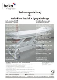 Gesamtansicht Vario-Line Spezial F - beka hospitec