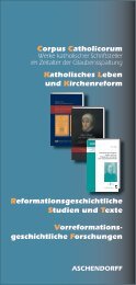 Corpus Catholicorum Vorreformations- geschicht liche ... - Aschendorff