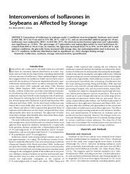 Interconversions of isoflavones in soybean..