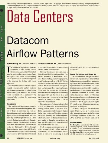 Datacom Airflow Patterns - ashrae