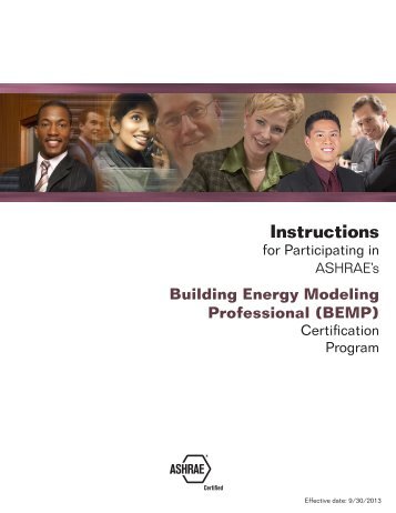 Building Energy Modeling Professional Certification ... - ashrae
