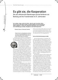 Es gibt sie, die Kooperation - Asienhaus