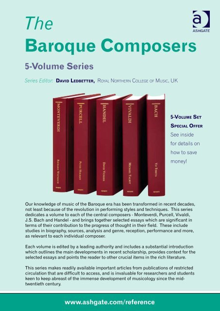 The Baroque Composers - Ashgate