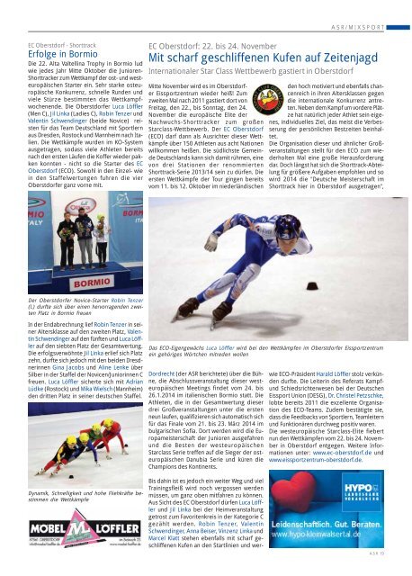 ASR Sport Ausgabe Dezember 2013 - Allgäu Sport Report