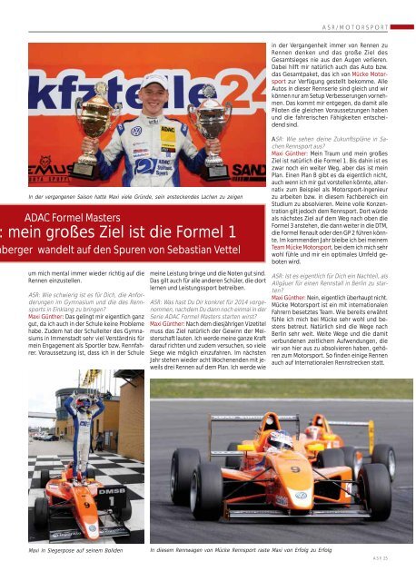 ASR Sport Ausgabe Dezember 2013 - Allgäu Sport Report