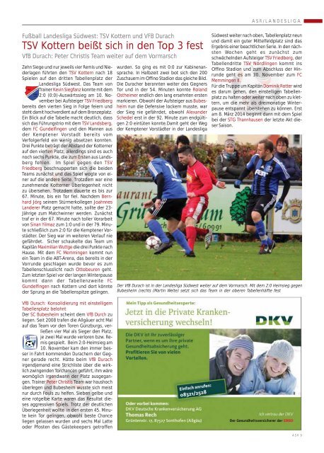 ASR Sport Ausgabe Dezember 2013 - Allgäu Sport Report