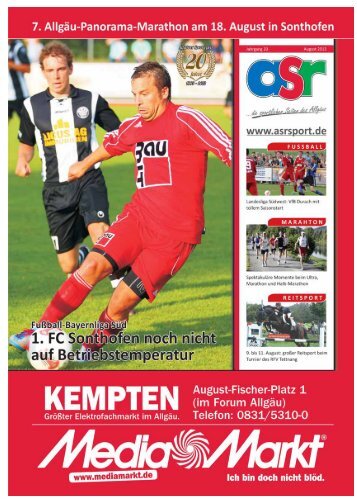 ASR Sport Ausgabe August 2013 - Allgäu Sport Report