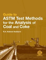 Guide to ASTM Test Methods for the Analysis of Coal and Coke