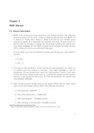 Chapter 2 IRAF Manual