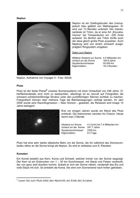 1 Vortrag: Unser Sonnensystem – Hurtigruten ... - Astronomie.de