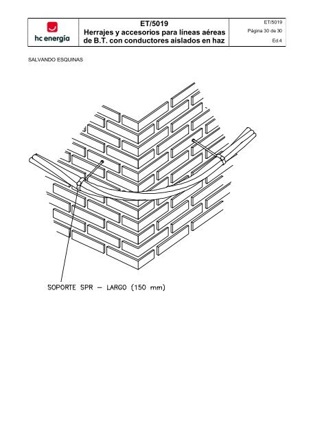 ET 5019 Herrajes y accesorios para líneas aéreas de Baja Tensión ...