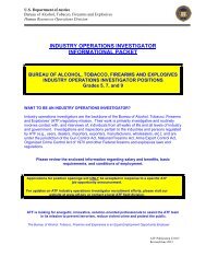 industry operations investigator informational packet - ATF