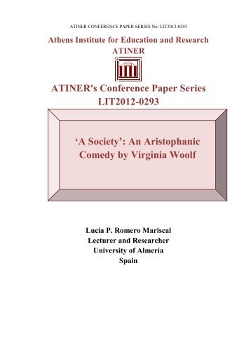 ATINER's Conference Paper Series LIT2012-0293 - Athens Institute ...