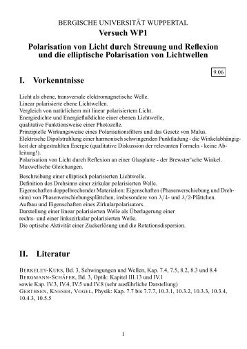 Versuchsanleitung WP1 als PDF-Datei