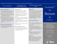 Barium - Agency for Toxic Substances and Disease Registry