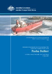Pasha Bulker 243 - Independent investigation into the grounding of ...